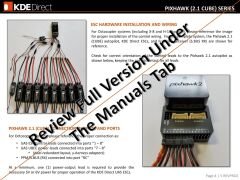 KDE Direct UAS 125A+ UVC HE Çok Rotorlu Seri Elektronik Hız Kontrol Kartı (ESC)