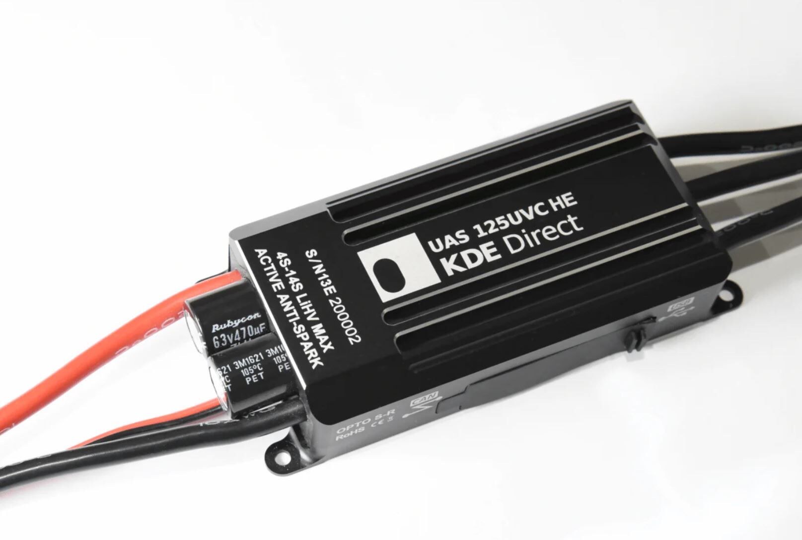KDE Direct UAS 125A+ UVC HE Çok Rotorlu Seri Elektronik Hız Kontrol Kartı (ESC)