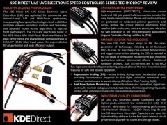 KDE Direct UAS 125A+ UVC HE Çok Rotorlu Seri Elektronik Hız Kontrol Kartı (ESC)
